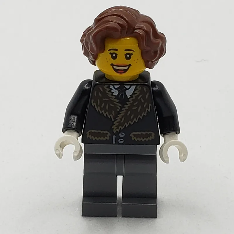 Black Torso, Dark Bluish Gray Legs, Reddish B… — minifigurine LEGO | Brick Broker