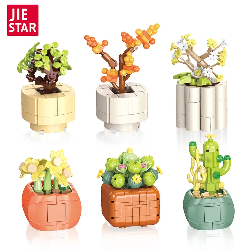JIESTAR Small Potted Plant Building Set (JS-JJ9080) - prix | Brick Broker