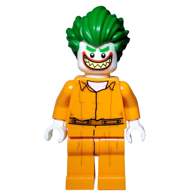 The Joker in Prison Clothes with 'Arkham' on… — minifigurine LEGO | Brick Broker
