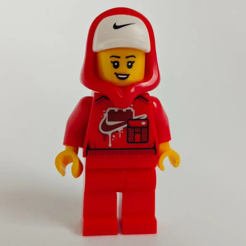 Red Nike Outfit, Hood with Cap — dans quels sets LEGO ? (fig-016784) | Brick Broker
