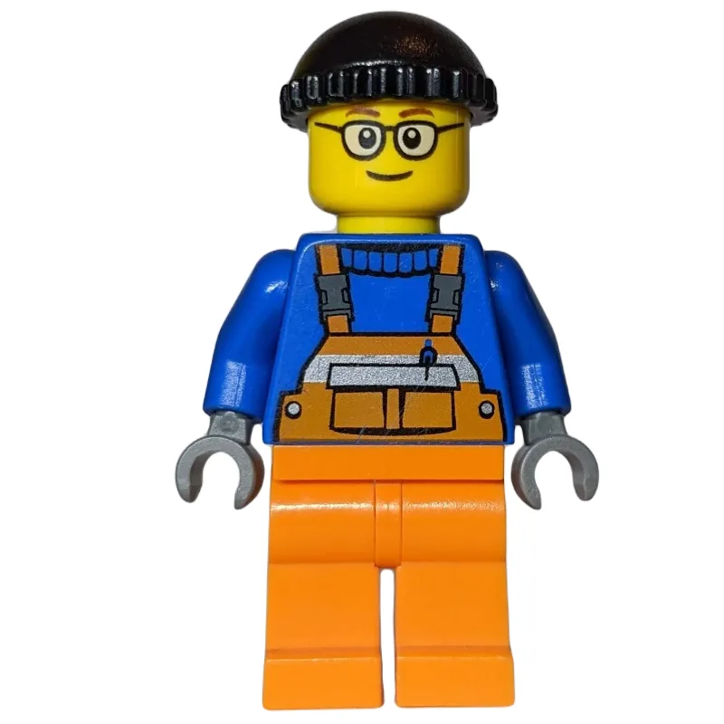 Worker with Black Hat (Crane Operator) — dans quels sets LEGO ? (fig-002487) | Brick Broker