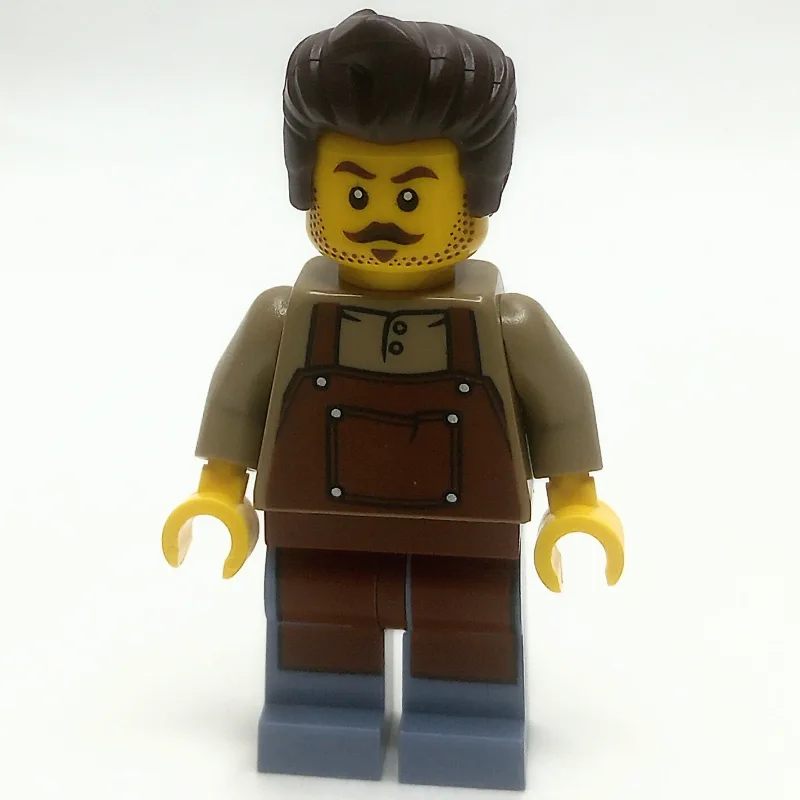 Barber, Reddish Brown Apron — dans quels sets LEGO ? (fig-013941) | Brick Broker