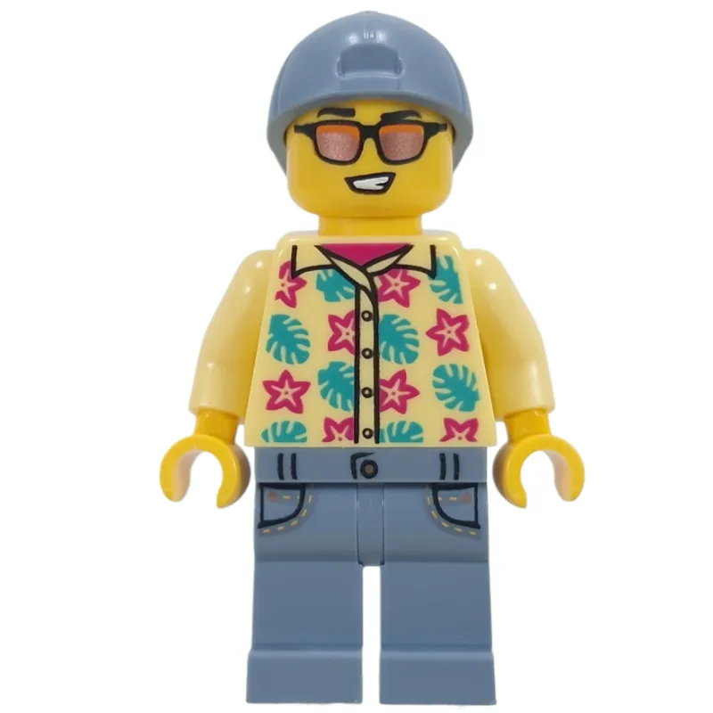 Man, Bright Light Yellow Shirt, Sand Blue Leg… — minifigurine LEGO | Brick Broker