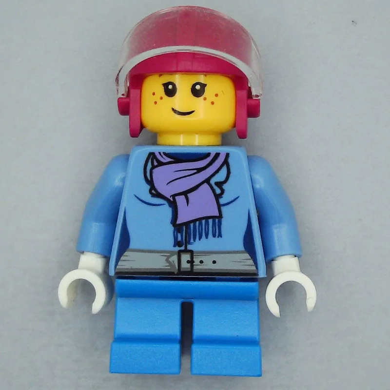 Girl, Medium Blue Jacket with Medium Lavender… — minifigurine LEGO | Brick Broker