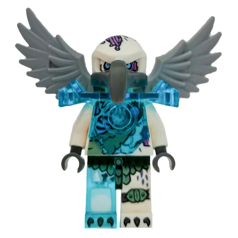 Voom Voom with Trans-Light Blue Shoulder Armor — minifigurine LEGO | Brick Broker