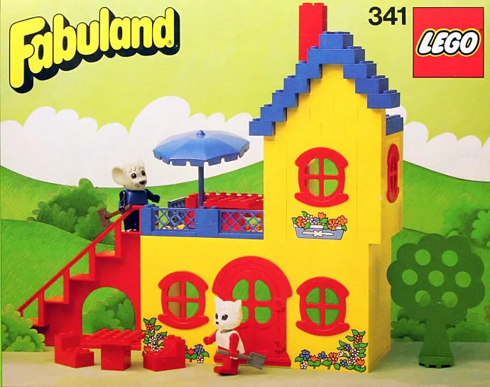 LEGO 341 Le chalet de Cathy la Chatte et Morty la Souris - prix | Brick Broker