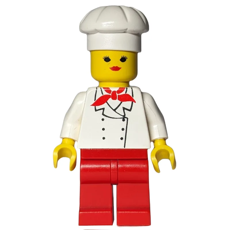 Chef, Woman, Red Neckerchief, Red Legs — dans quels sets LEGO ? (fig-008569) | Brick Broker