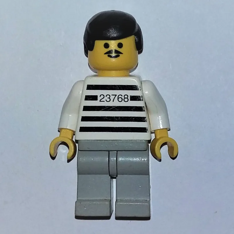 Jailbreak Joe, Prison Shirt with #23768, Ligh… — minifigurine LEGO | Brick Broker