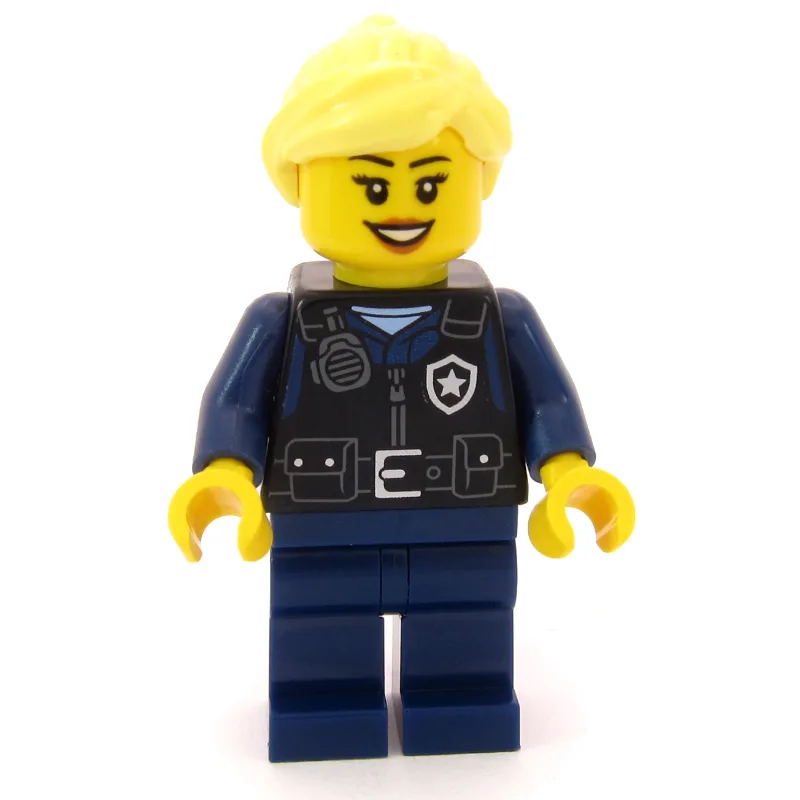 Airport Security, Black Torso, Dark Blue Legs… — minifigurine LEGO | Brick Broker