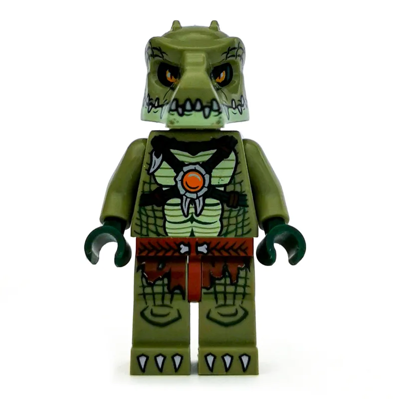 Crocodile Warrior with Yellowish Green Jaw — minifigurine LEGO | Brick Broker