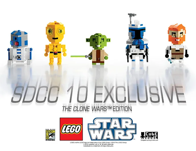 LEGO CubeDude - Édition The Clone Wars (SDCC2010-1) - prix | Brick Broker