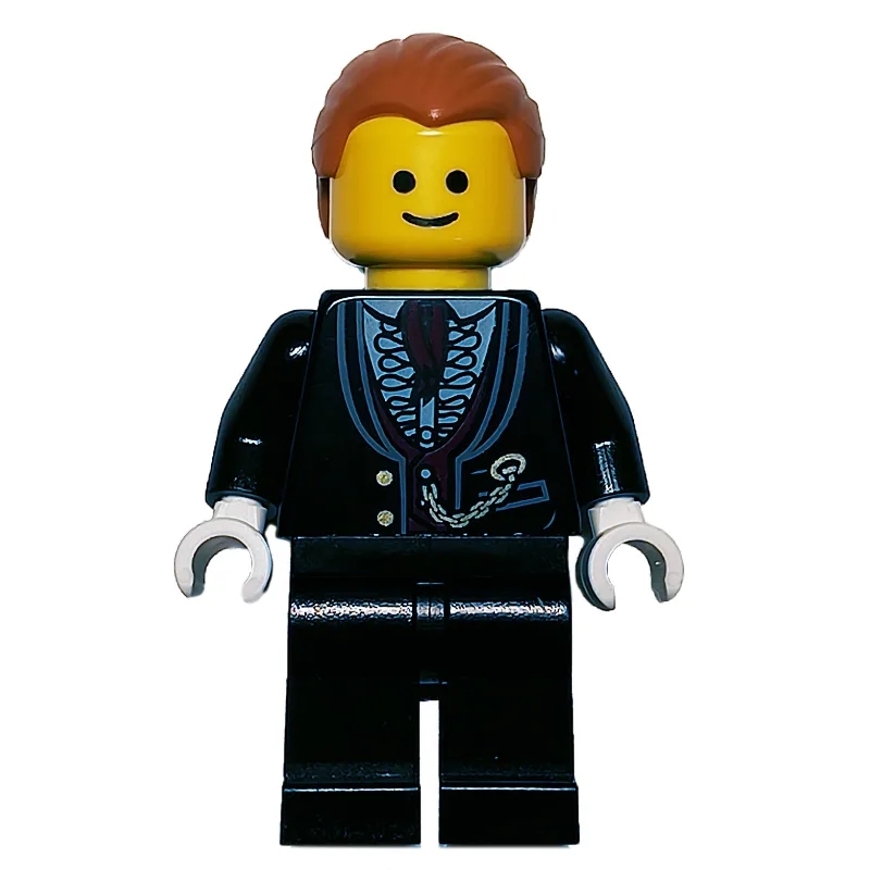 Black Torso Jacket, Black Legs, Medium Nougat… — minifigurine LEGO | Brick Broker