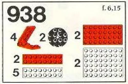 LEGO 938 Plaques, charnières et plaques tournantes - prix | Brick Broker