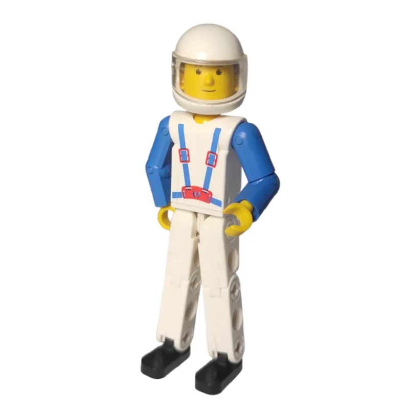 Technic Figure White Legs, White Top with Blu… — minifigurine LEGO | Brick Broker