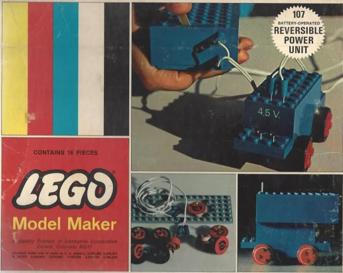 LEGO 107 Unité de puissance réversible 4.5V - prix | Brick Broker