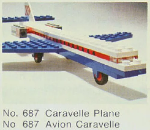 LEGO 687 Avion Caravelle - prix et où acheter | Brick Broker