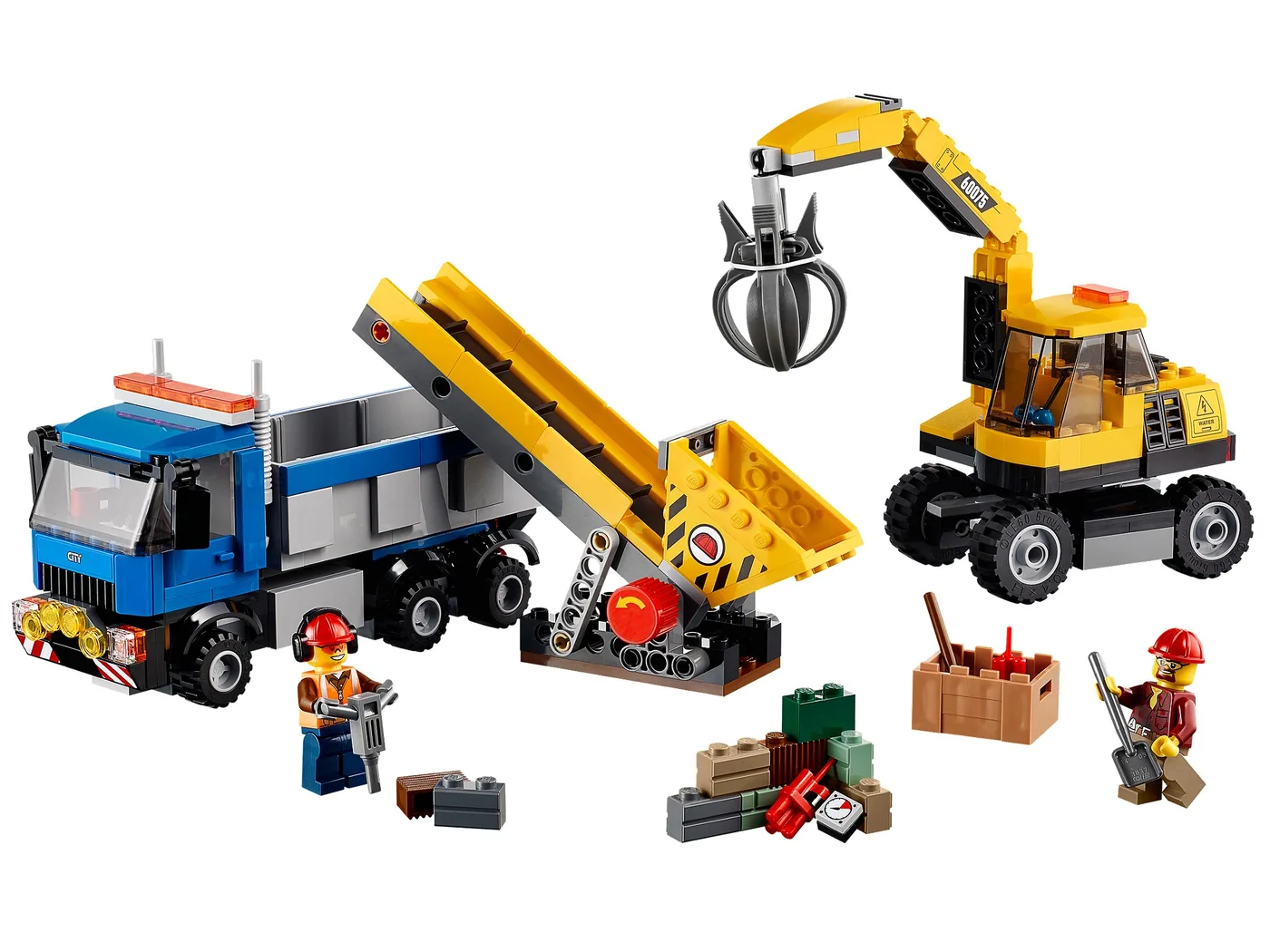 LEGO 60075 Pelleteuse et Camion - prix et où acheter | Brick Broker
