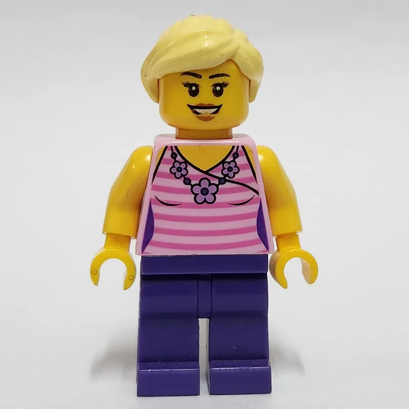 Bright Pink Torso, Dark Purple Legs, Bright L… — minifigurine LEGO | Brick Broker