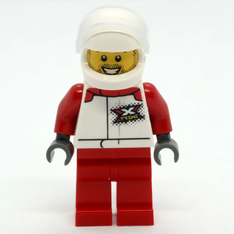 Pilot - White Torso, Red Legs, White Helmet — minifigurine LEGO | Brick Broker