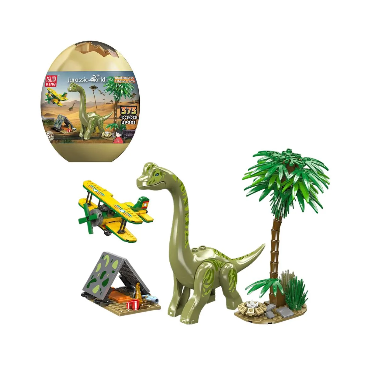 Mould King Aventure jurassique : l'explorateur de dinosaures Brachiosaurus Œuf de Dino (MOU-29001) - prix | Brick Broker