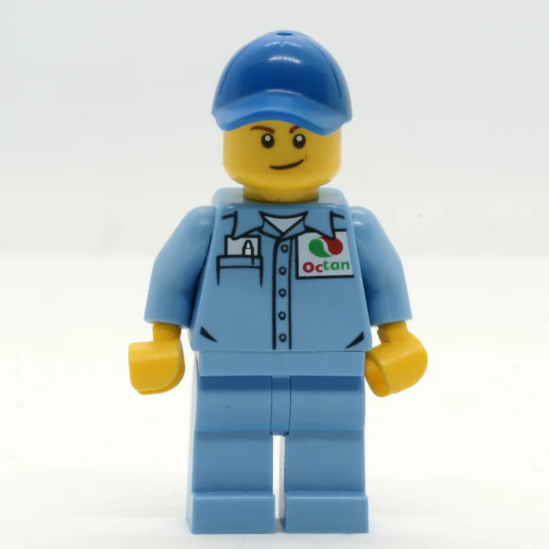 Ground Crew, Medium Blue Shirt with Octan Log… — minifigurine LEGO | Brick Broker