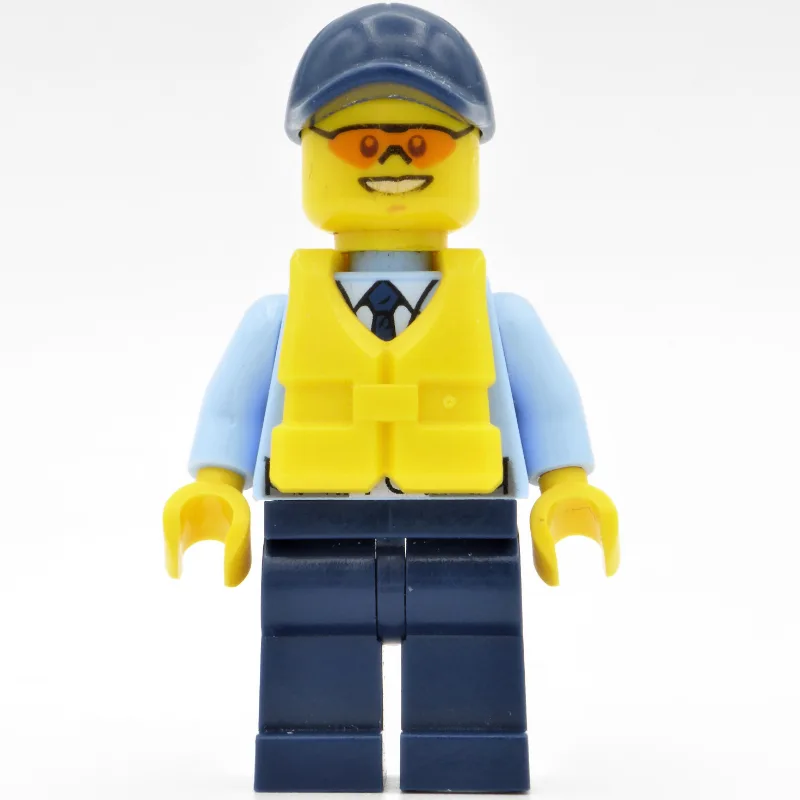Policeman, Bright Light Blue Jacket with Zipp… — minifigurine LEGO | Brick Broker