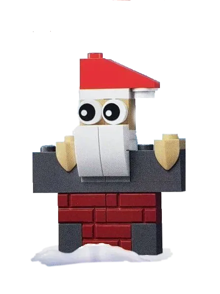 LEGO Père Noël dans une cheminée (SANTACHIMNEY-1) - prix | Brick Broker