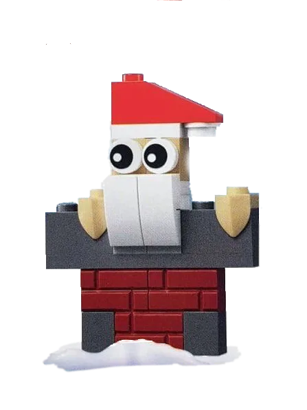 LEGO Père Noël dans une cheminée (SANTACHIMNEY-1) - prix | Brick Broker