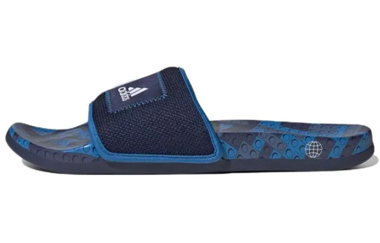 Sandales Homme adidas Adilette Comfort Slide x LEGO (Bleu foncé) (GW0823-1) - prix | Brick Broker