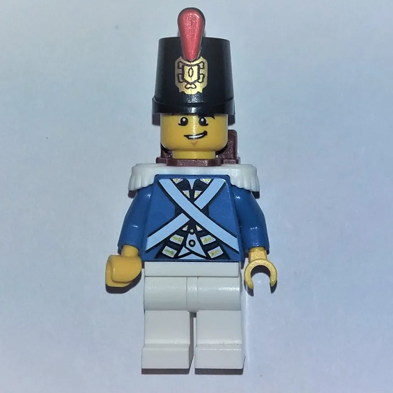 Soldier (Bluecoat) - Grin — dans quels sets LEGO ? (fig-004717) | Brick Broker