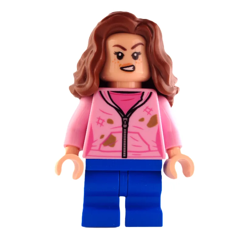 Hermione Granger, Bright Pink Hoodie over Dar… — minifigurine LEGO | Brick Broker