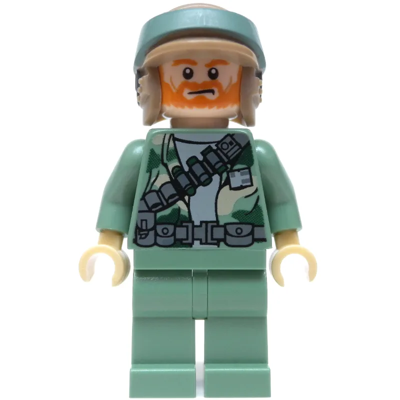 Rebel Trooper in Endor Uniform, Sand Green Le… — minifigurine LEGO | Brick Broker