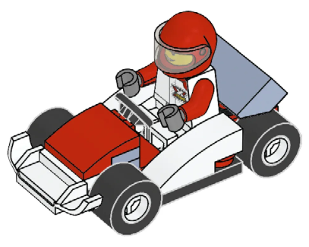 LEGO 952005 Première voiture de course de Dirk Drifter - prix | Brick Broker