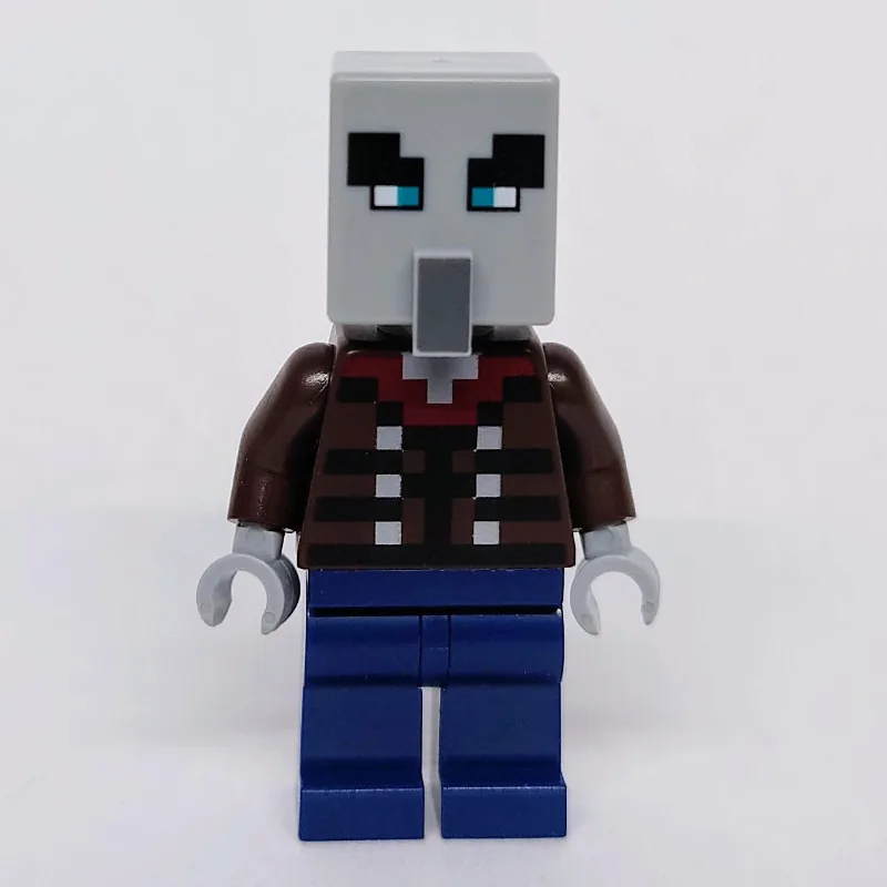 Illager, Vindicator, Dark Blue Legs, Narrow E… — minifigurine LEGO | Brick Broker