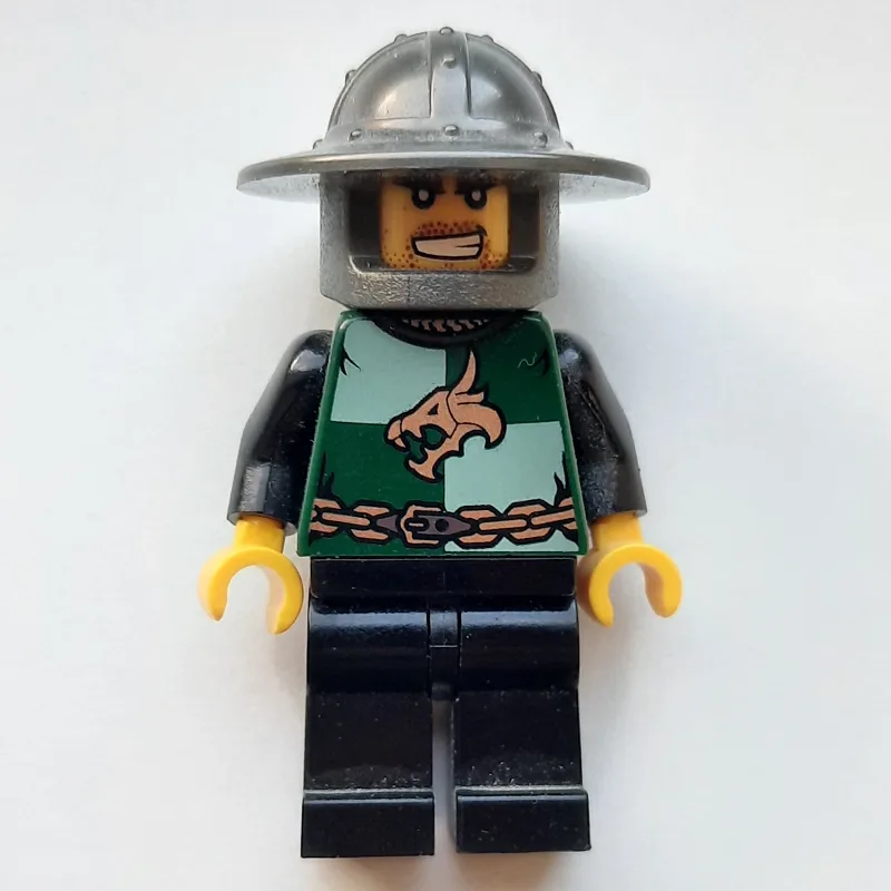 Dragon Knight, Dark Green, Wide Brim Helmet,… — minifigurine LEGO | Brick Broker