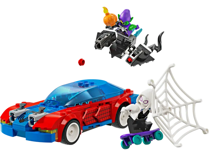 LEGO 76279 Voiture de Course de Spider-Man et Venom Green Goblin - prix | Brick Broker