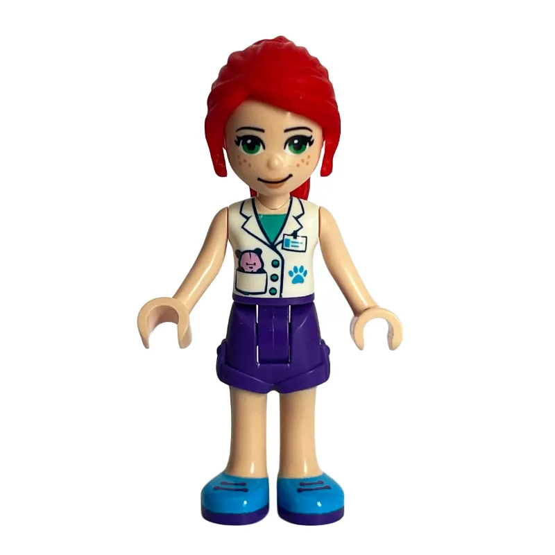Mia - White Jacket, Dark Purple Skirt, Veteri… — minifigurine LEGO | Brick Broker