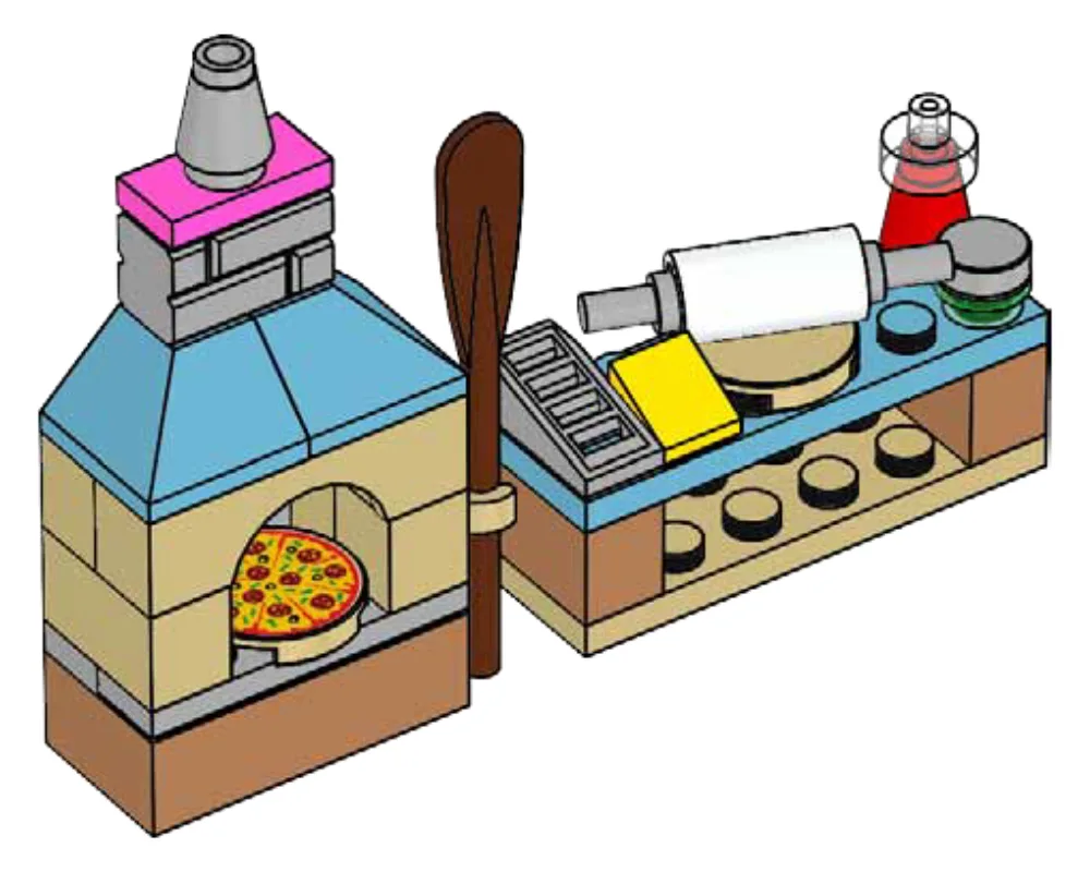 LEGO 562011 Boulangerie-Pizzeria de Stéphanie - prix | Brick Broker