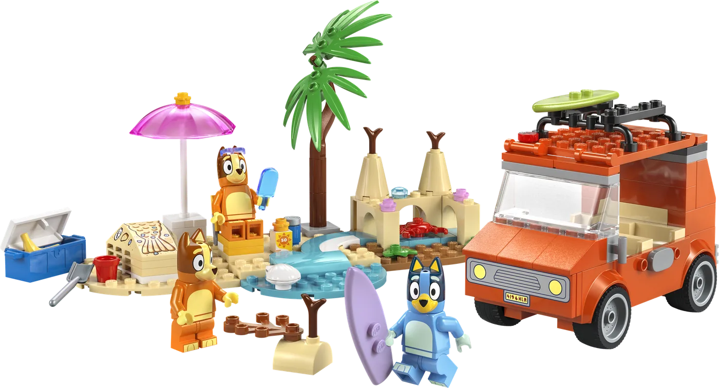 LEGO 11202 La plage de Bluey et voyage en voiture en famille - prix | Brick Broker
