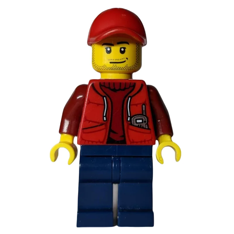 Marine Explorer, Open Red Jacket over Dark Re… — minifigurine LEGO | Brick Broker