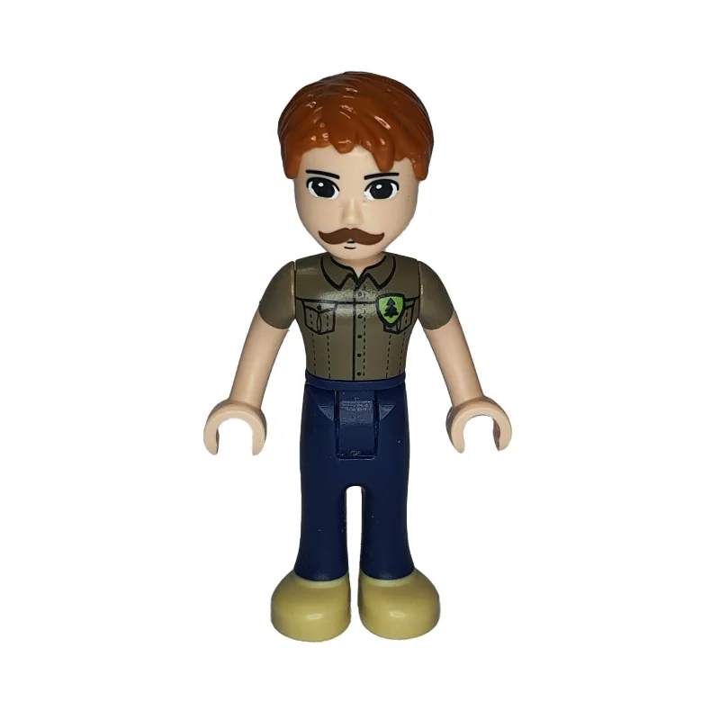 Angus - Dark Tan Shirt, Dark Blue Trousers — minifigurine LEGO | Brick Broker