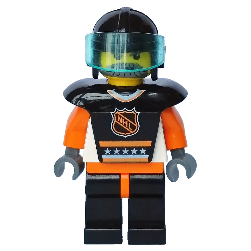 Hockey Player Black Vest #7 — dans quels sets LEGO ? (fig-007185) | Brick Broker