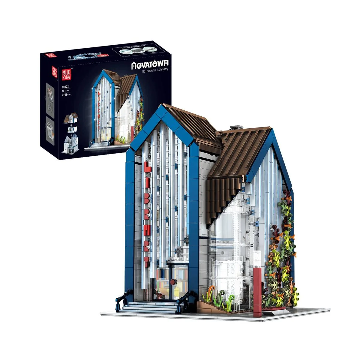 Mould King Bibliothèque moderne (MOU-16022) - prix | Brick Broker