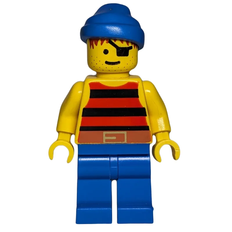 Pirate - Red/Black Stripes, Blue Legs, Blue B… — minifigurine LEGO | Brick Broker