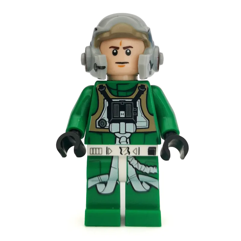 Rebel Pilot A-wing, Green Uniform, White Pupi… — minifigurine LEGO | Brick Broker
