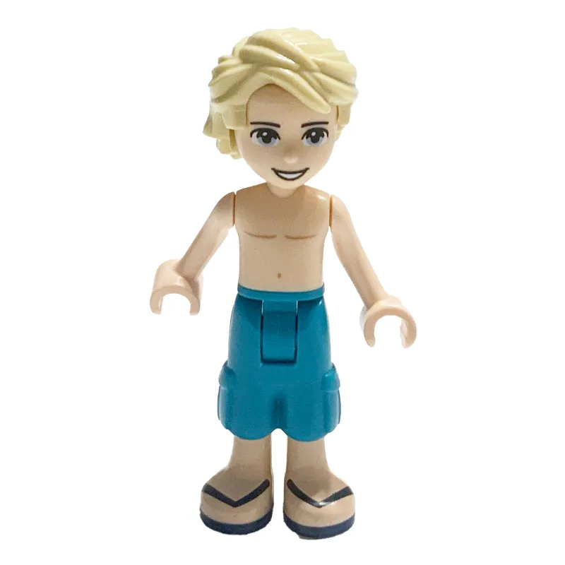 Mason - Bare Chest, Dark Turquoise Trousers — minifigurine LEGO | Brick Broker