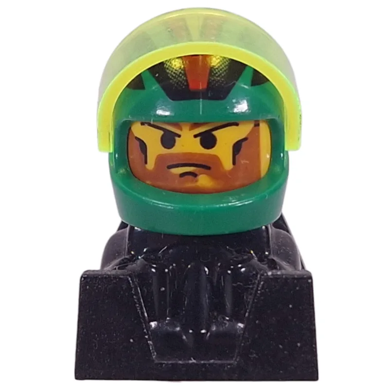 Off Road Racer - Green Helmet, Black Body — minifigurine LEGO | Brick Broker