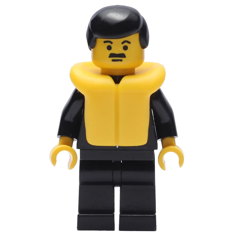 Policeman, Black Suit with Tie and Badge, Bla… — minifigurine LEGO | Brick Broker