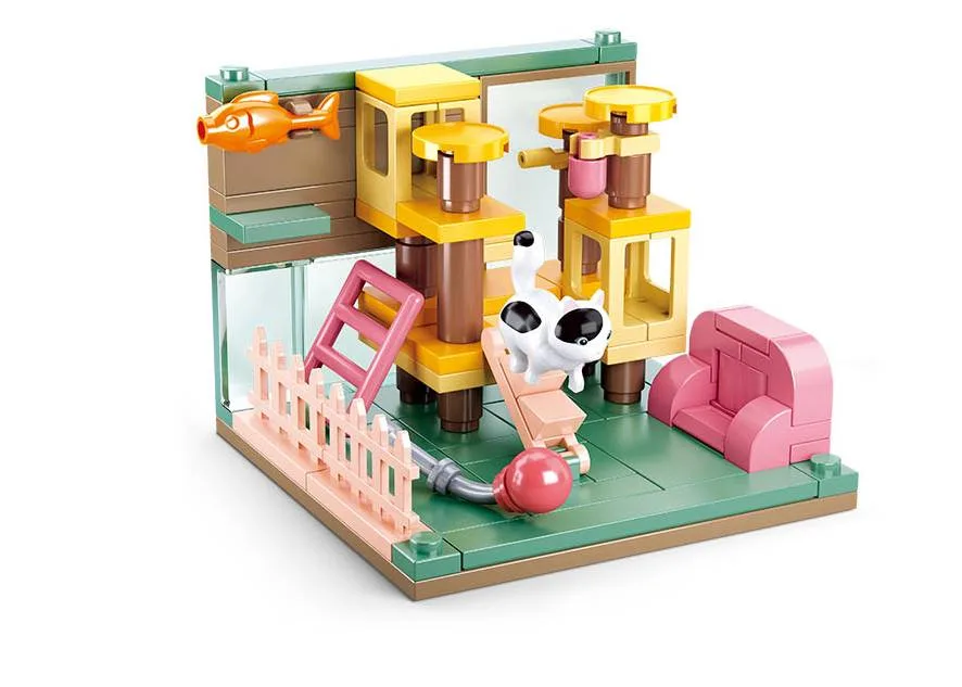 Sluban Salle du Chat Tacheté Blanc (SLB-M38-B0919D) - prix | Brick Broker