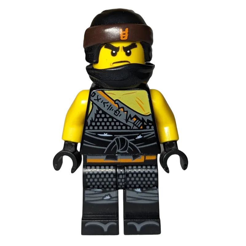 Cole with Orange Asian Symbol on Head Wrap (H… — minifigurine LEGO | Brick Broker